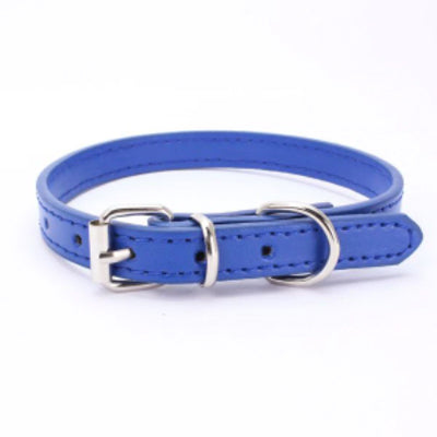 Small Dog Collar PU Leather 7 Colours