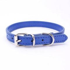 Small Dog Collar PU Leather 7 Colours