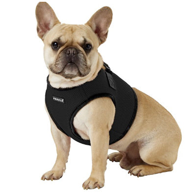 Puppia Soft Mesh Vest Style Small Dog Jacket Harness Black 4 Sizes