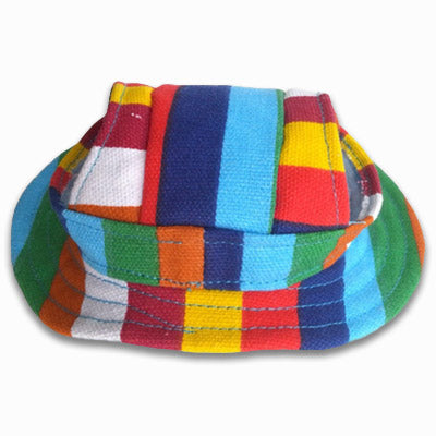 Rainbow Pride Sun Hat for Chihuahua Small Dog or Puppy