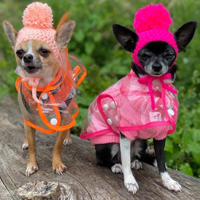 Small Dog Soft Pink Cable Knit Chihuahua Puppy Jumper 5 SIZES Chihuahua Clothes and Accessories at My Chi and Me