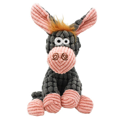 Donkey Soft Rope Squeaky Toy for Small Dogs