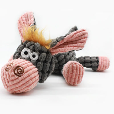 Donkey Soft Rope Squeaky Toy for Small Dogs