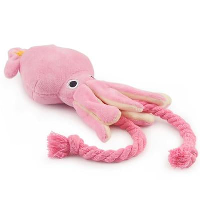 Super Soft Squid Rope Pull Dog Toy
