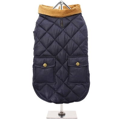 Urban Pup Chihuahua Puppy Chihuahua or Small Dog Navy Blue Town and Country Quilted Dog Coat Chihuahua Clothes and Accessories at My Chi and Me