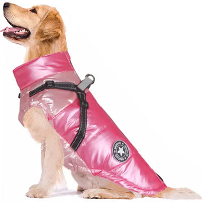 Trekker Sakura Small Dog Coat Inbuilt Harness Pink