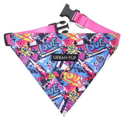 Urban Pup Pink Grafitti Bandana for Chihuahuas and Small Dogs