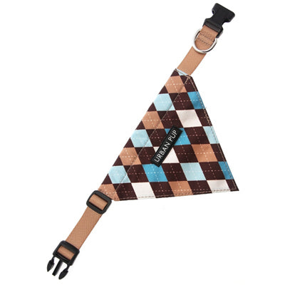 Urban Pup Brown Argyle Bandana for Chihuahuas and Small Dogs