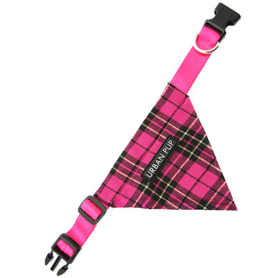 Urban Pup Fuchsia Tartan Bandana for Chihuahuas and Small Dogs