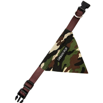 Urban Pup Green Camouflage Bandana for Small Dogs