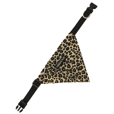Urban Pup Brown Leopard Bandana for Small Dogs