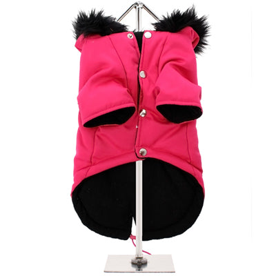 Urban Pup Small Dog Coat Pink Fishtail Parka