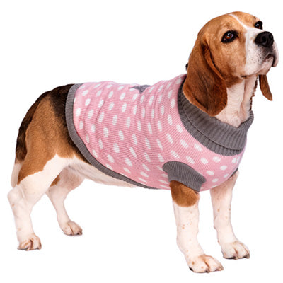 Urban Pup Chihuahua Small Dog Pink and Grey Star Jumper