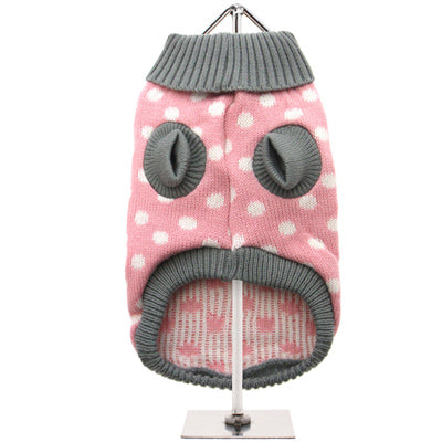 Urban Pup Chihuahua Small Dog Pink and Grey Star Jumper