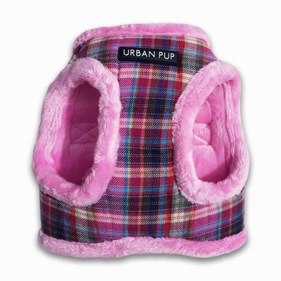 Urban Pup Faux Fur Lined Highlands Dog Vest Harness Heather and Bracken