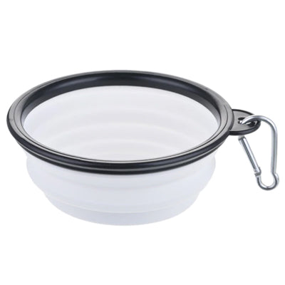 Clip and Go Travel Collapsible Water Bowl With Caribiner