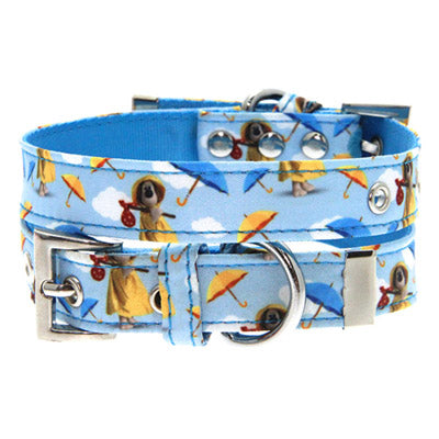 Urban Pup Wallace and Gromit Official Umbrella Print Dog Collar
