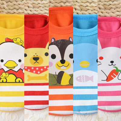 Premium XXXS Puppy Vest Cute Characters - 5 Colours Chihuahua Clothes and Accessories at My Chi and Me