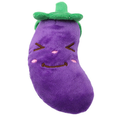 Aubergine Chihuahua or Small Dog PlushToy with Squeaker Purple