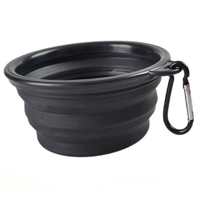 Chihuahua Travel Collapsible Water Bowl With Caribiner - My Chi and Me