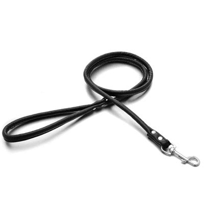 Super Value Rolled PU Leather 1cm Lead 1.2 Metres Length