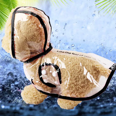 Black Edged Waterproof Raincoat for Chihuahuas and Small Dogs - 3 SIZES Chihuahua Clothes and Accessories at My Chi and Me