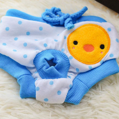 Chihuahua Season Pants Sanitary Menstruation Knickers Blue Chick