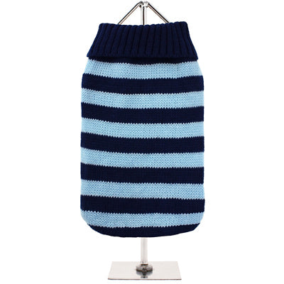 Urban Pup Pringle Inspired Chihuahua Puppy Chihuahua or Small Dog Oxford Blue Striped Jumper Chihuahua Clothes and Accessories at My Chi and Me