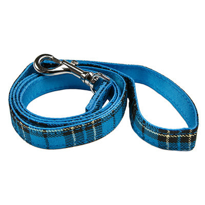 Blue Tartan Dog Lead by Urban Pup - My Chi and Me