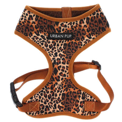 Urban Pup Brown Cheetah Print Harness
