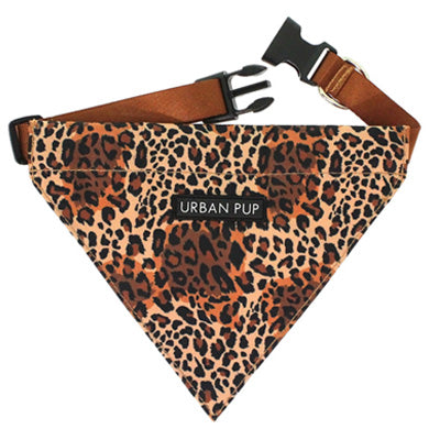 Urban Pup Brown Cheetah Bandana for Chihuahua and Small Dogs
