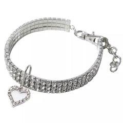 Premium Chihuahua Bling Necklace Small Dog Faux Crystal Collar 3 SIZES Clear Chihuahua Clothes and Accessories at My Chi and Me