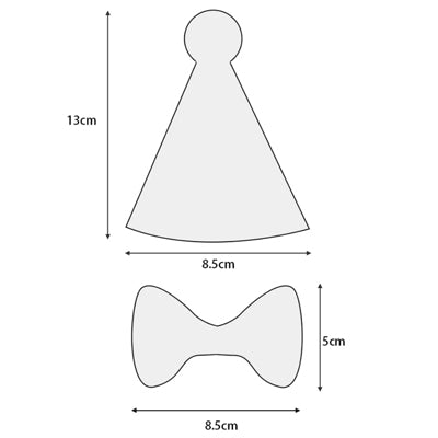 Party Hat & Bow Tie Set for Small Dogs 4 COLOURS Chihuahua Clothes and Accessories at My Chi and Me