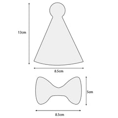 Party Hat & Bow Tie Set for Small Dogs 4 COLOURS Chihuahua Clothes and Accessories at My Chi and Me