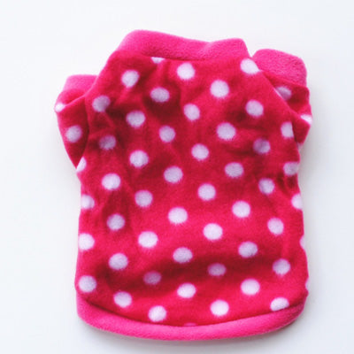 Chihuahua Puppy or Small Dog Fleece Fuchsia Pink with White
