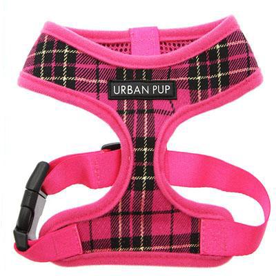 Fuchsia Pink Tartan Harness by Urban Pup - My Chi and Me