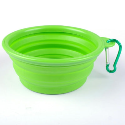 Chihuahua Travel Collapsible Water Bowl With Caribiner - My Chi and Me
