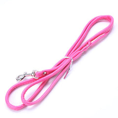 Super Value Rolled PU Leather 1cm Lead 1.2 Metres Long 7 Colours Chihuahua Clothes and Accessories at My Chi and Me