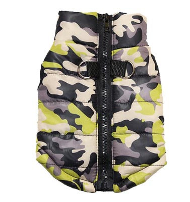 Chihuahua or Small Dog Coat Jungle Camouflage Gilet - My Chi and Me
