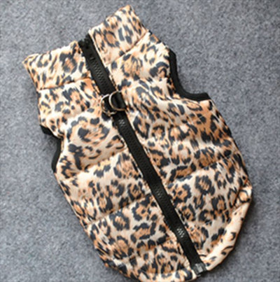 Premium Leopard Print Water Resistant Padded Gilet Style Coat Chihuahua or Small Dog - My Chi and Me