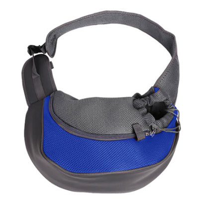 Small Dog Carrier Messenger Style Black Blue & Grey 2 Sizes - My Chi and Me