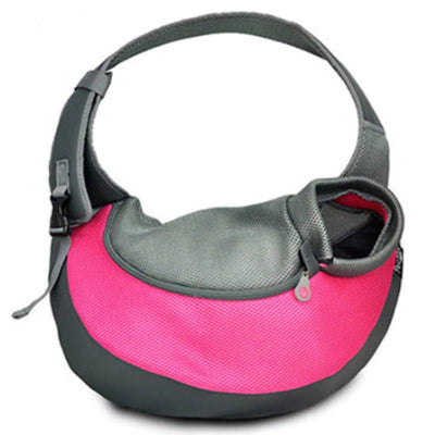 Chihuahua Or Small Dog Pet Carrier Messenger Style Black Pink & Grey Chihuahua Clothes and Accessories at My Chi and Me