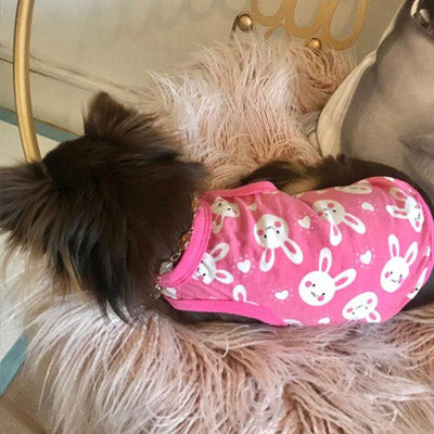 Chihuahua or Chihuahua Puppy Cotton Jersey Bunny Vest Chihuahua Clothes and Accessories at My Chi and Me