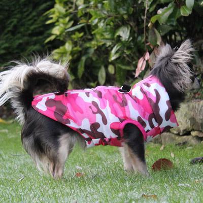 Chihuahua or Small Dog Coat Pink Camouflage Gilet - My Chi and Me