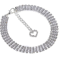 Chihuahua Super Bling Necklace Small Dog Swarovski Crystal Collar Chihuahua Clothes and Accessories at My Chi and Me