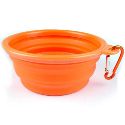 Chihuahua Travel Collapsible Water Bowl With Caribiner - My Chi and Me