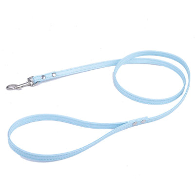 Super Value Small Flat PU Leather 1cm Lead 1.2 Metres Long 12 COLOURS Chihuahua Clothes and Accessories at My Chi and Me