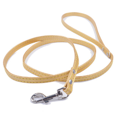 Super Value Small Flat PU Leather 1cm Lead 1.2 Metres Long 12 COLOURS Chihuahua Clothes and Accessories at My Chi and Me