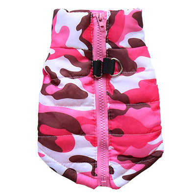 Chihuahua or Small Dog Coat Pink Camouflage Gilet - My Chi and Me