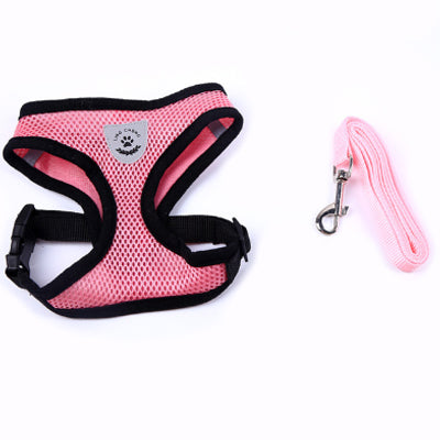 Breathable Mesh Chihuahua or Small Dog Harness and Lead Set Pink - 2 SIZES Chihuahua Clothes and Accessories at My Chi and Me